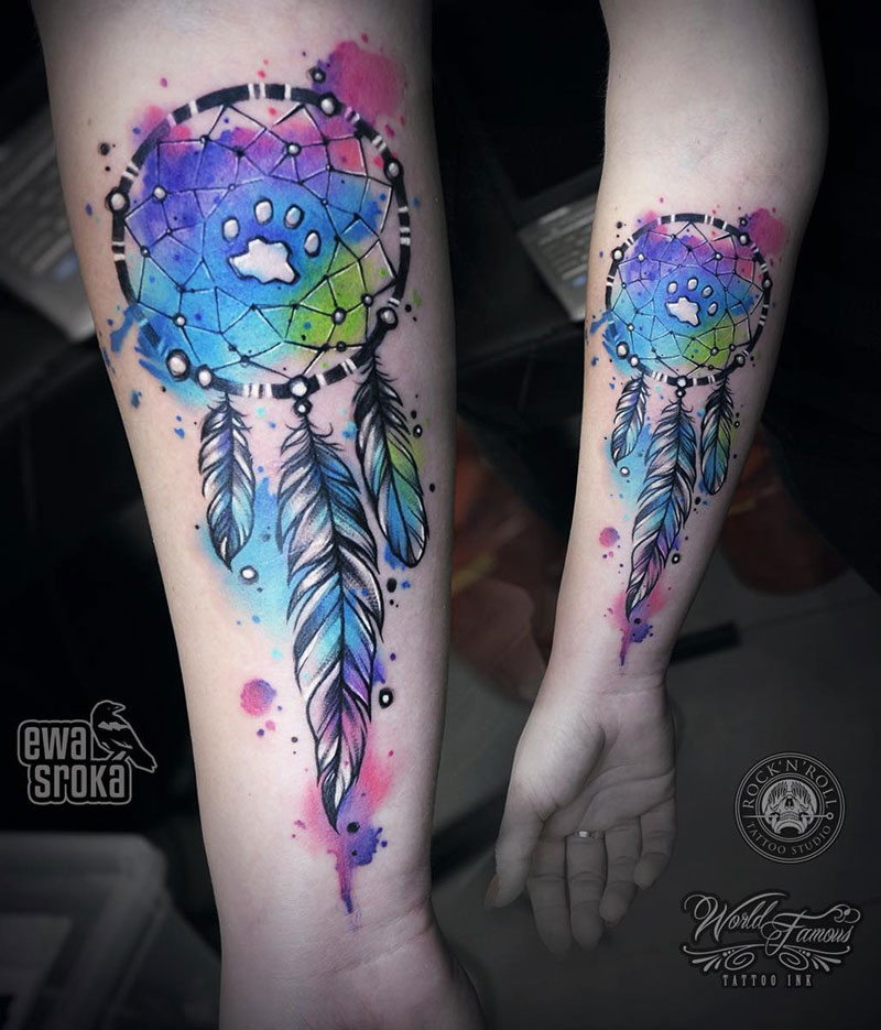 800x935 Watercolor Dreamcatcher Best Tattoo Design Ideas
