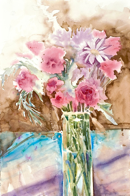 498x747 Peace Original Watercolor Painting By Gail M Austin