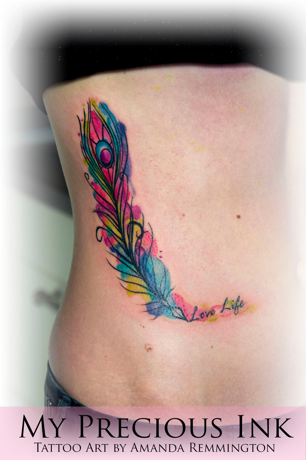 1024x1536 Watercolor Peacock Feather By Mentjuh