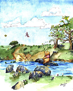 241x300 Watercolor Pen And Ink Art Fine Art America