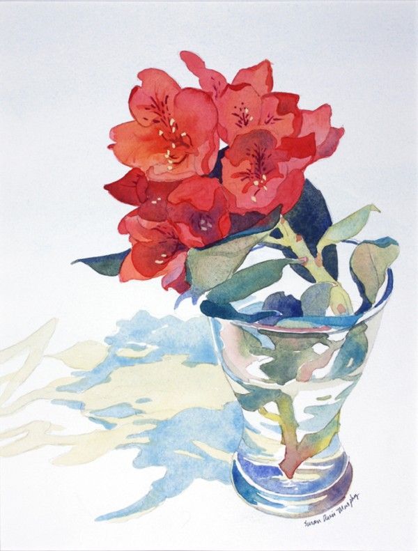 600x791 Image Result For Watercolor Pencil Flowers Still Life Watercolor