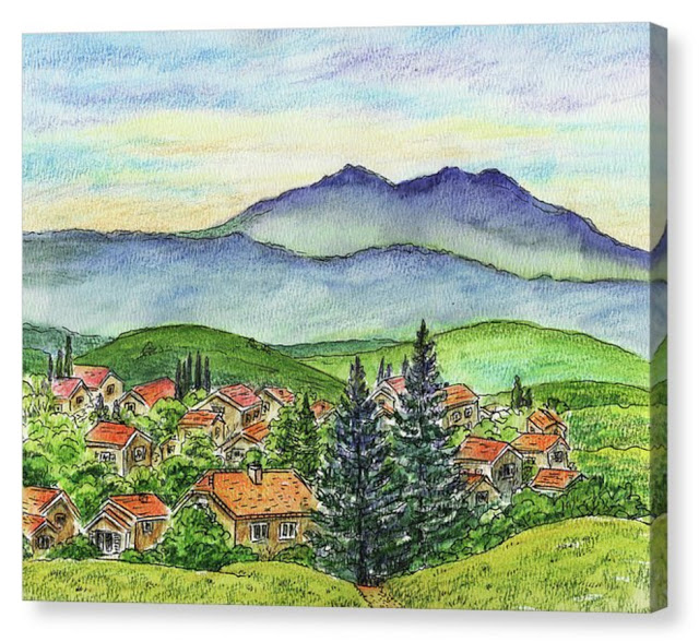640x588 Irina Sztukowski Small Town In The Mountains