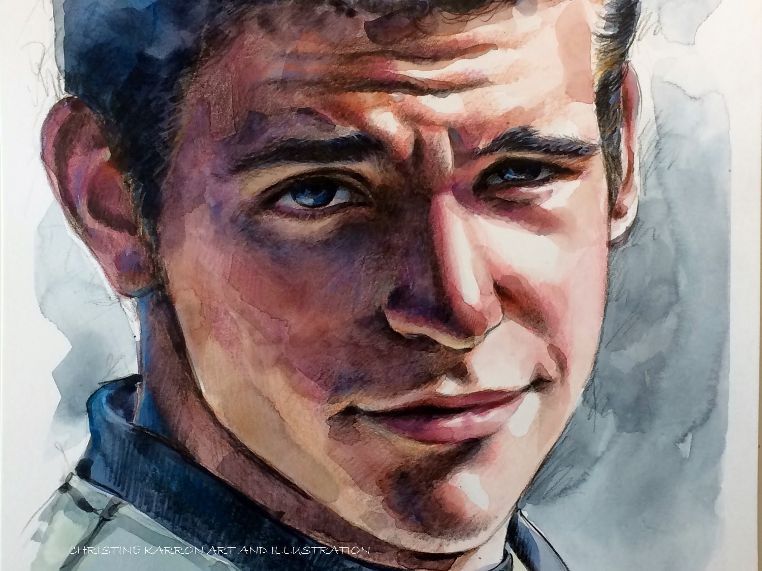 1500x1124 Loose Watercolor And Colored Pencils Speed Paint Portrait By Ch