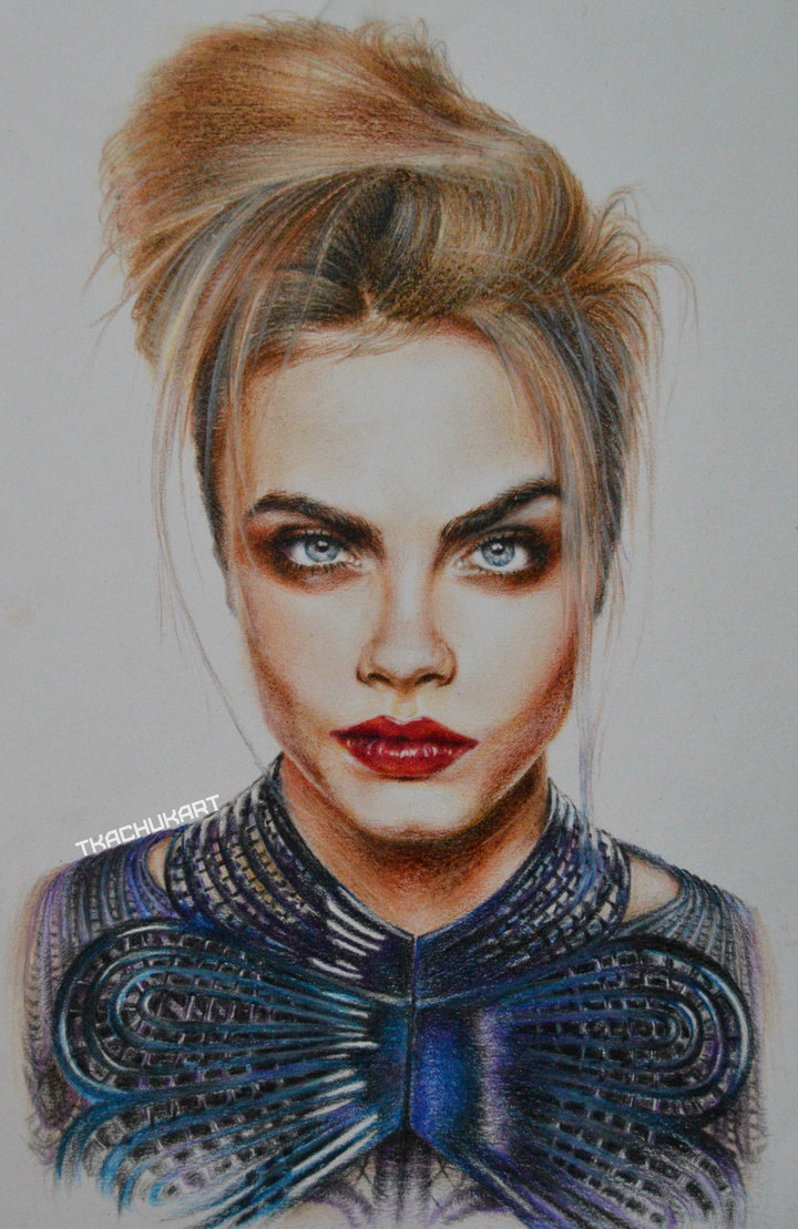 720x1109 Watercolor Pencil Portrait