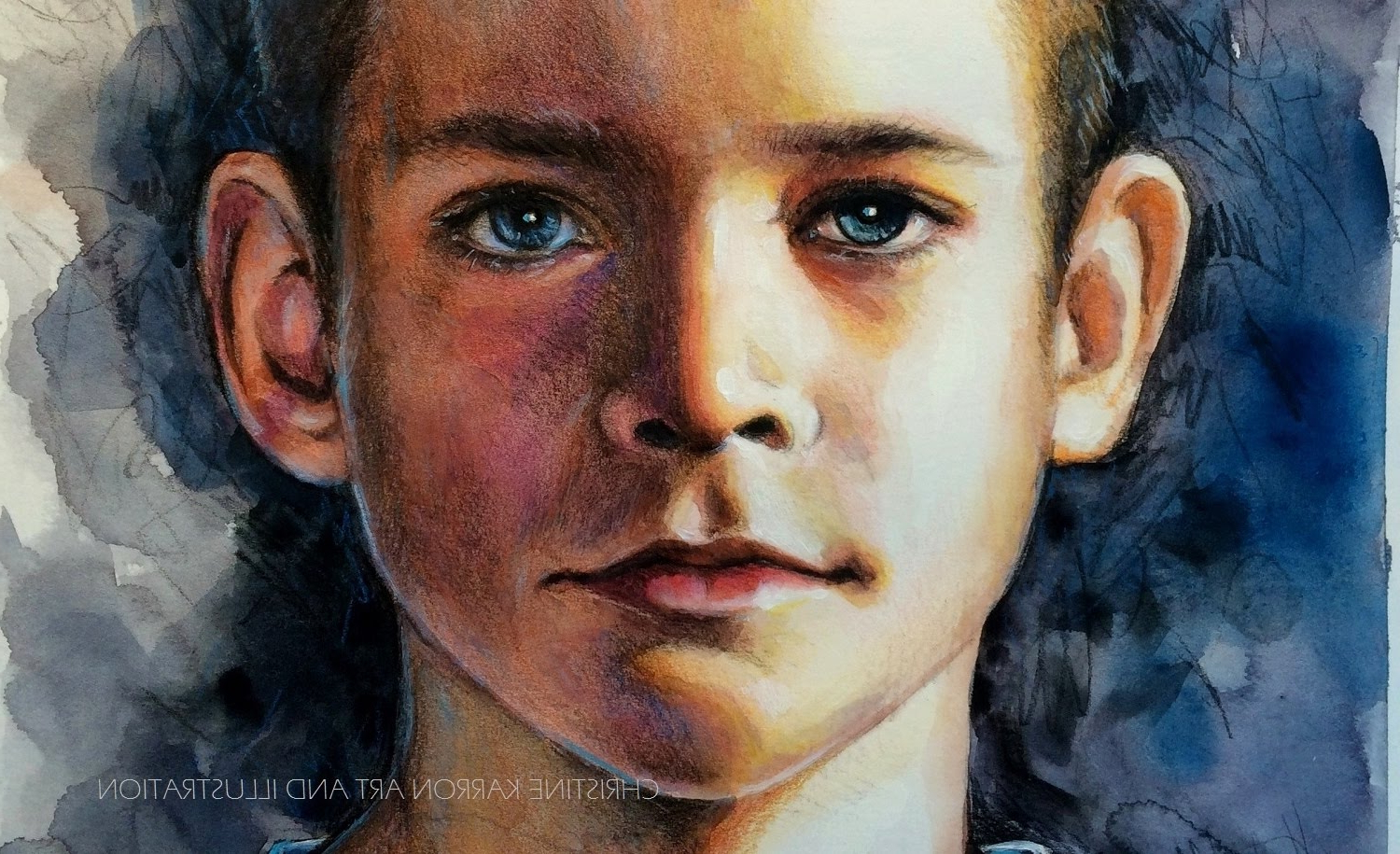 1500x915 Watercolor Pencil Portrait Speed Painting Watercolor And Colored