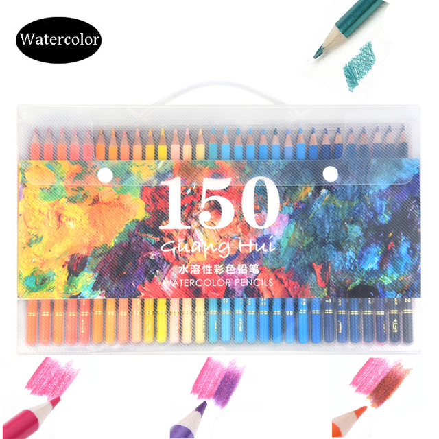 640x640 Superior 150 Colors Watercolor Pencils Wood Water Soluble Coloured