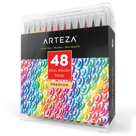 450x450 Arteza Watercolor Real Brush Pens (Set Of 48)