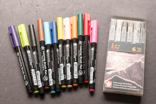 500x333 Review Sakura Koi Watercolor Brush Pen Set (12 Colors) Parka Blogs