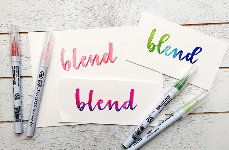 750x491 3 Easy Watercolor Lettering Effects Using Brush Pens