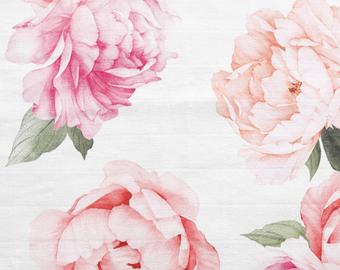 340x270 Peony Fabric Etsy