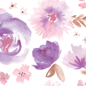 173x173 Watercolor Peonies Fabric, Wallpaper Amp Gift Wrap