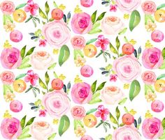 236x201 Happy Floral Fabric By Pacemadedesigns On Spoonflower