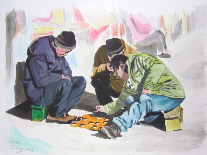 680x509 People. Being. A Series Of Watercolor Paintings