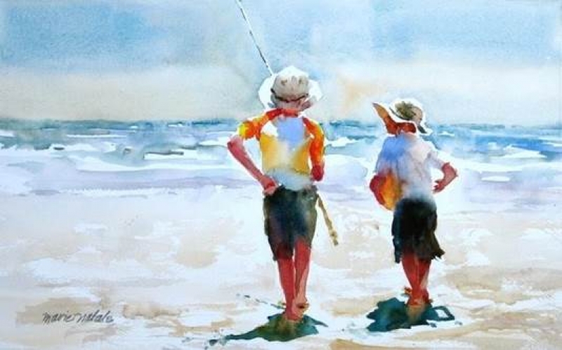 800x499 Artist Demonstration By Marie Natalie People In Watercolors