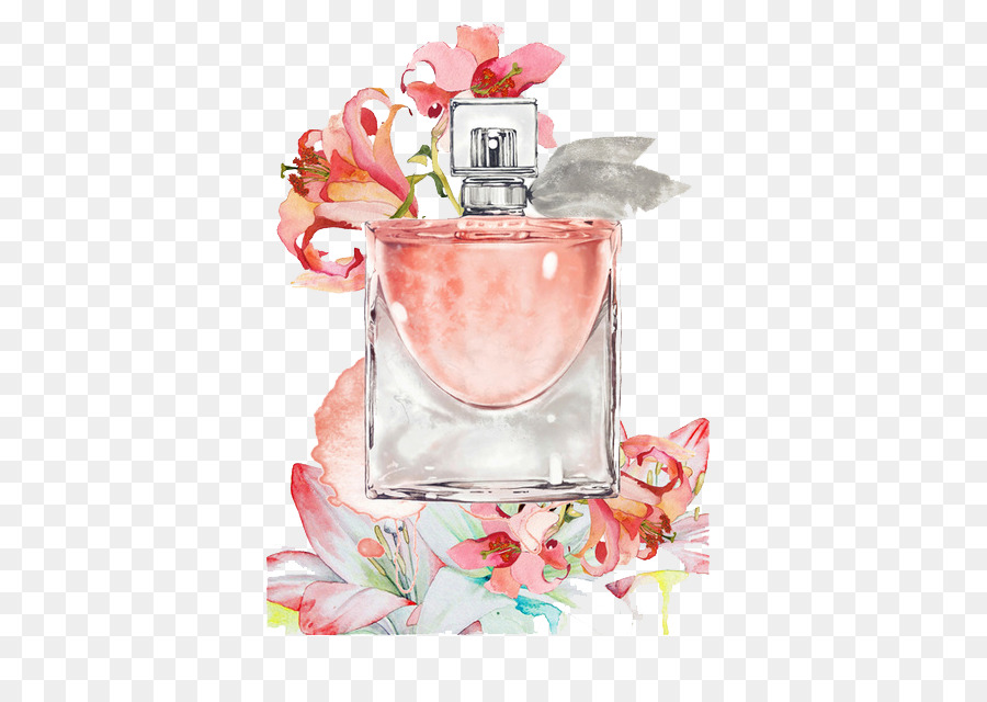 900x640 Perfume Watercolor Painting Illustration