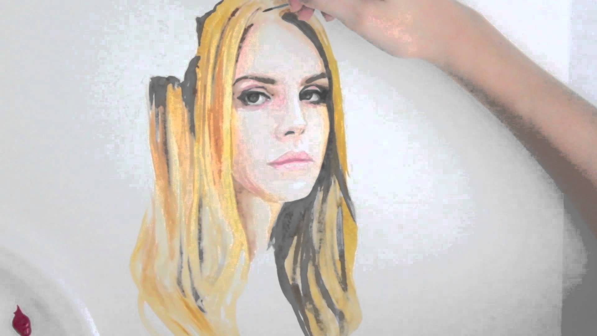1920x1080 Speed Painting Lana Del Rey (Watercolor)