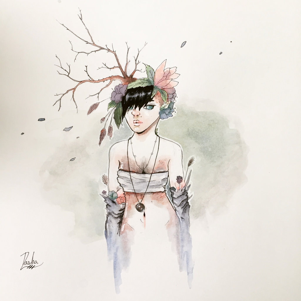 1024x1024 Watercolor Tree Person By Dashainker