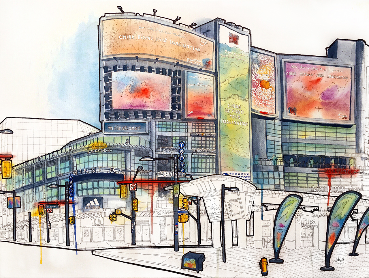 1280x963 Thousand Point Perspective Yonge And Dundas North East Side