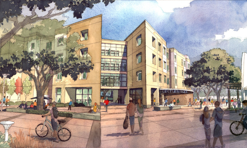 800x479 Watercolor Rendering Of Sacramento Area University Dormitory