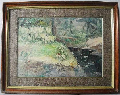 418x331 Philippines 1981 Watercolor Painting By Sym [ Drawings Amp Paintings
