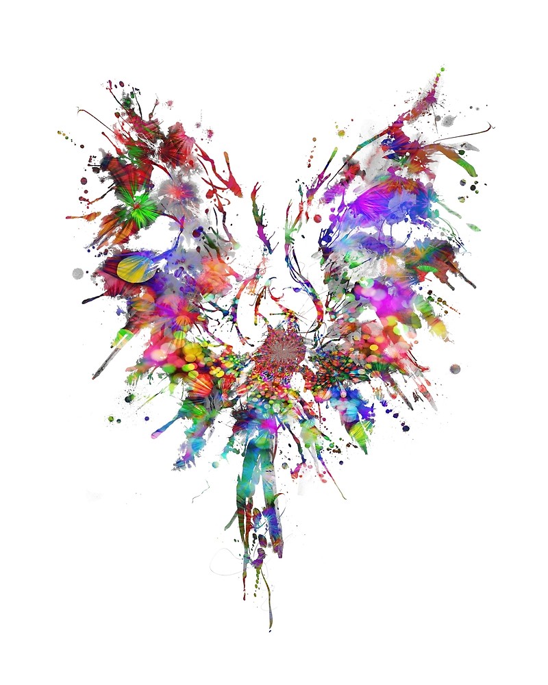 800x1000 Watercolor Phoenix By Calami Tees Redbubble