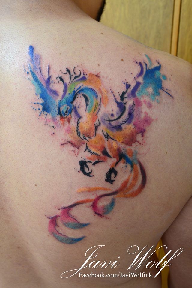640x960 Watercolor Phoenix ) Y Estilo Propio. Tattooed By