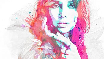 350x200 15 Artistic Watercolor Effects Photoshop Tutorials