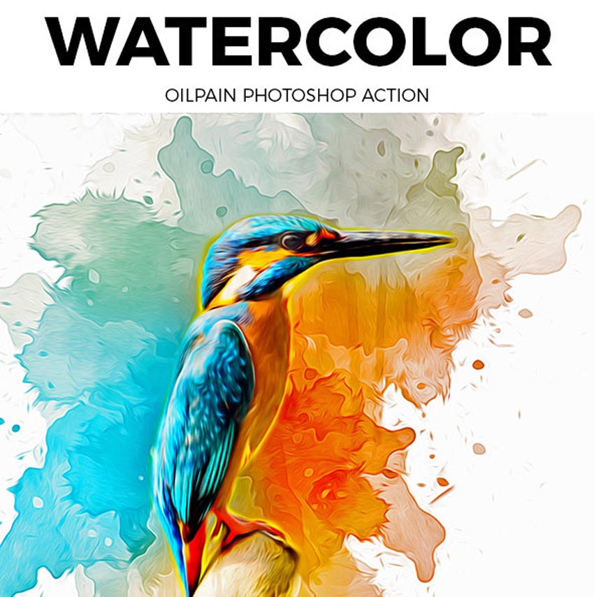 850x854 20 Cool Photoshop Watercolor Effects Amp Filters With Texture
