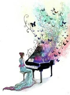 Piano Watercolor at GetDrawings | Free download