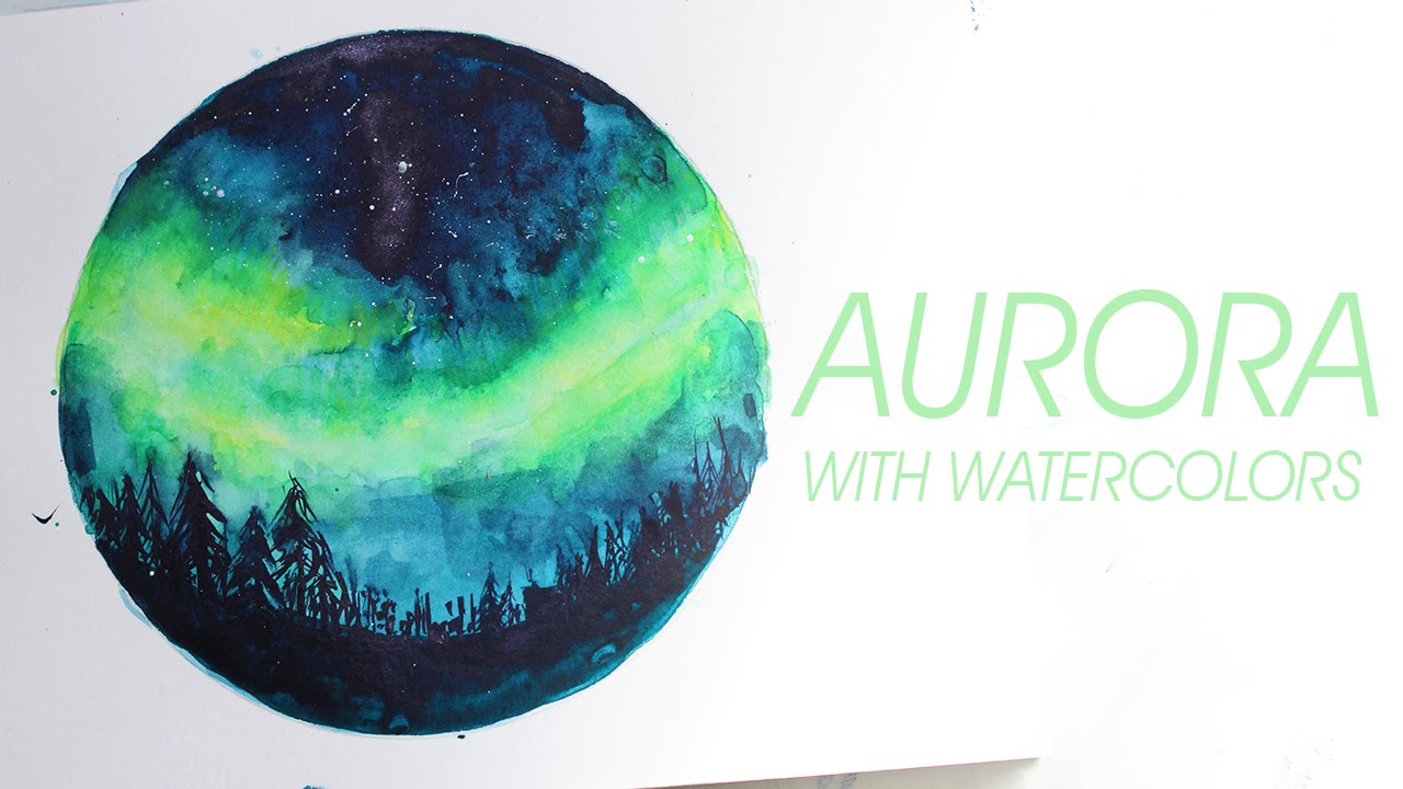 1280x720 Aurora Watercolor