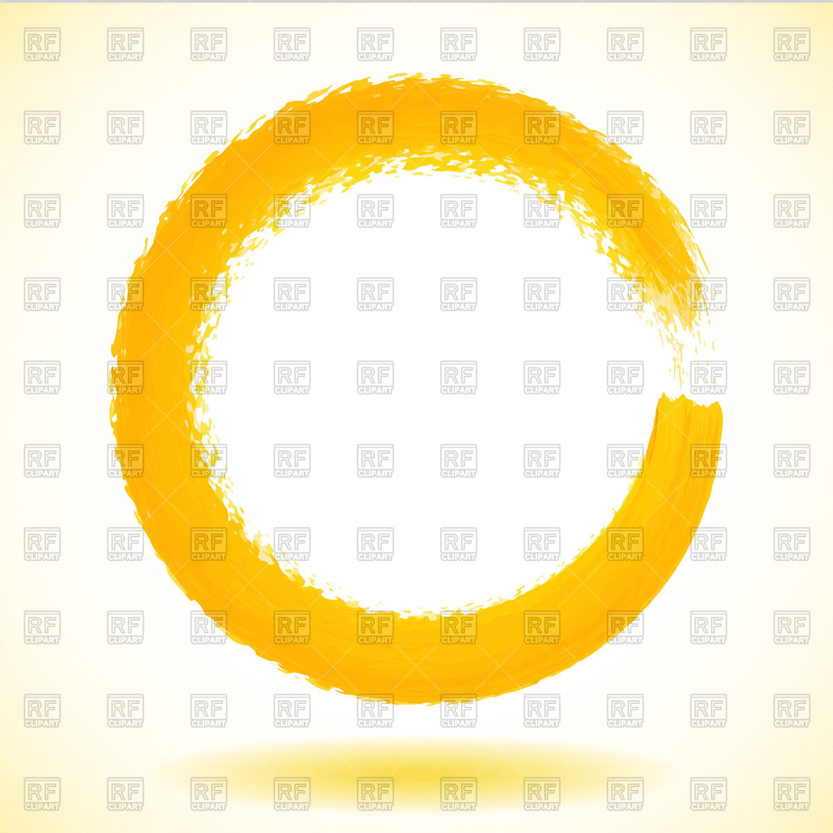 1200x1200 Round Yellow Watercolor Frame Vector Image Vector Artwork Of