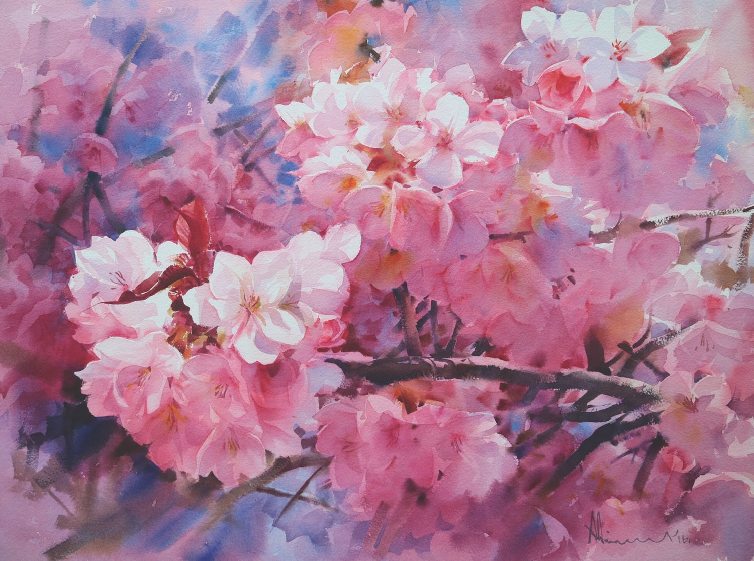 1500x1116 Watercolor Flowers Of Every Type From Thai Artist Adisorn Pornsirikarn