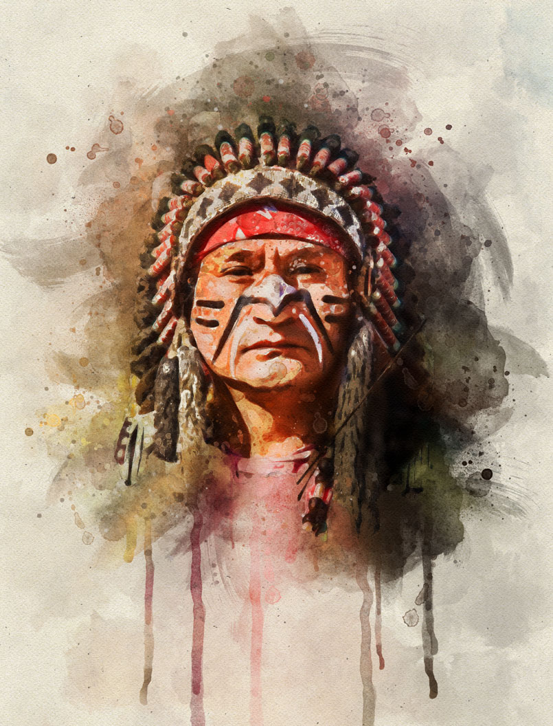 805x1056 The Orange Watercolor Fx Photo Effect