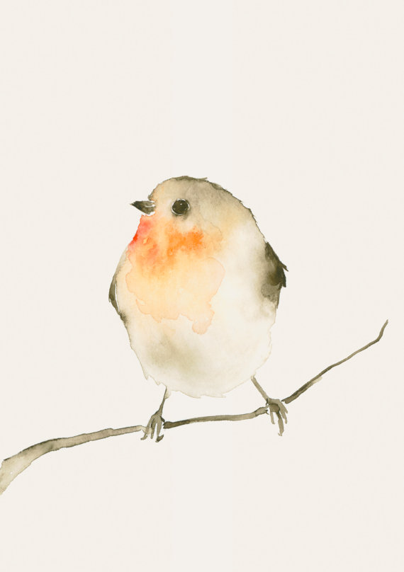 570x808 Watercolor Bird Art Print From Original Watercolor Idealpin
