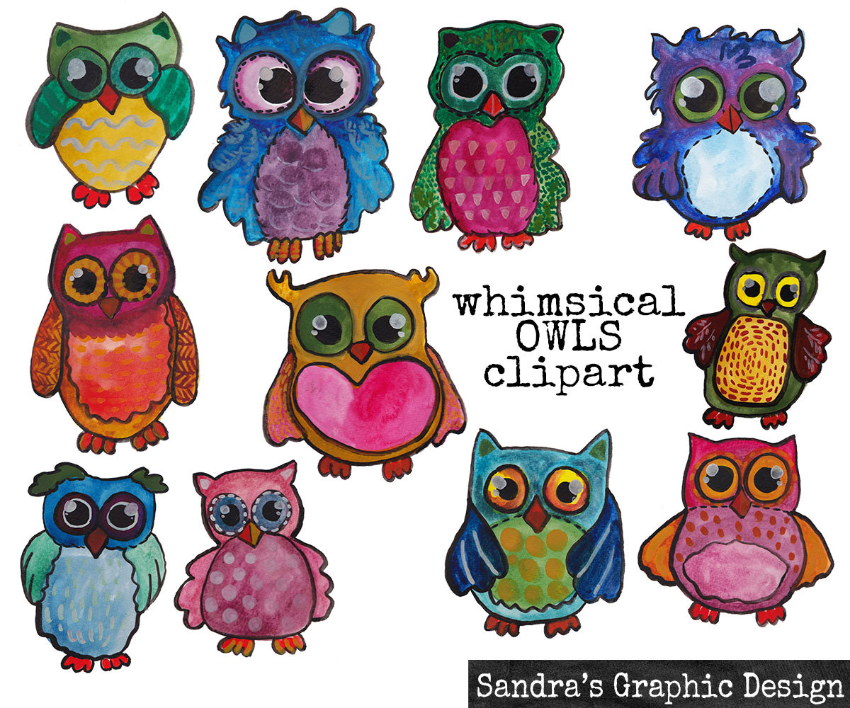 1200x1000 Owl Clip Art With Watercolor Owls Painted By Hand, 11 Clipart 300