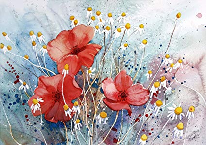 425x299 Susan Avis Murphy Poppies Of The Field, Giclee Print