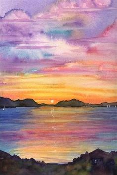 236x354 Painting A Gorgeous Watercolor Sunset Is Easy With This How To