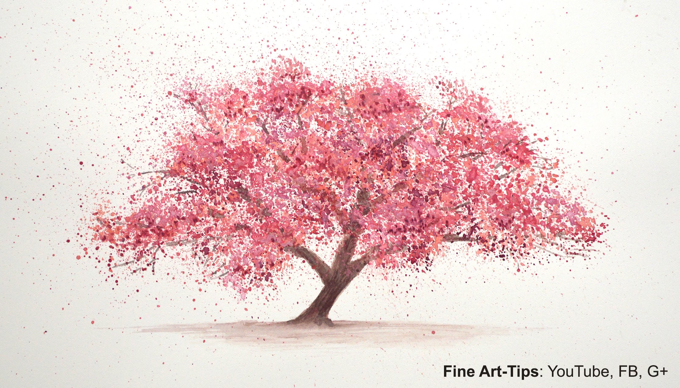 2236x1276 How To Paint A Cherry Tree In Watercolor