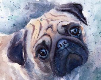 340x269 Watercolor Paintings Etsy