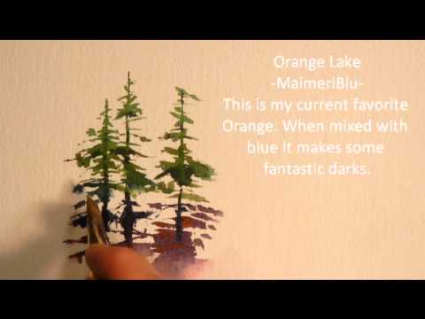 480x360 Painting Evergreen Trees In Watercolor