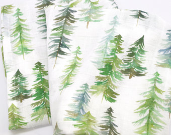 340x270 Pine Tree Watercolor Etsy