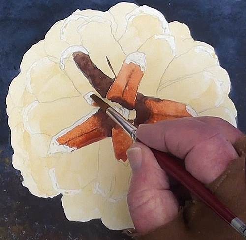 500x487 How To Paint A Pine Cone In Watercolour Online Art Lessons