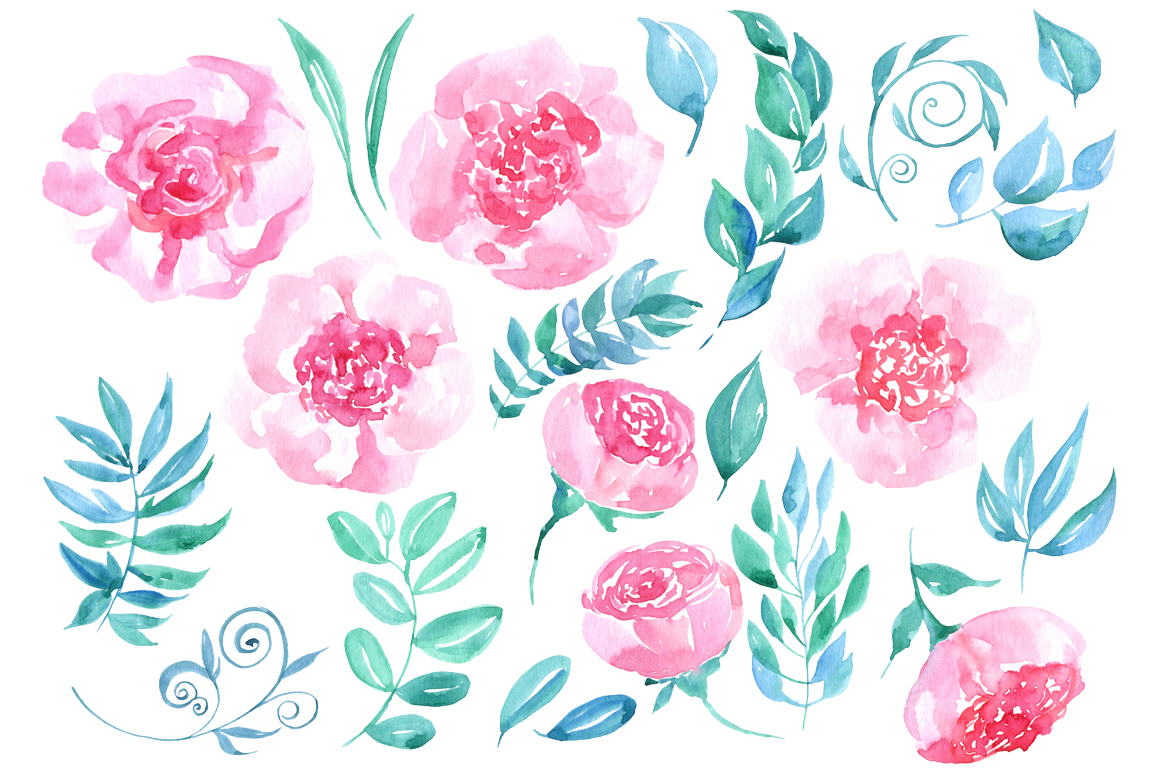 1160x772 Watercolor Pink Flowers 23 Png Clipart By Watercolorflowers