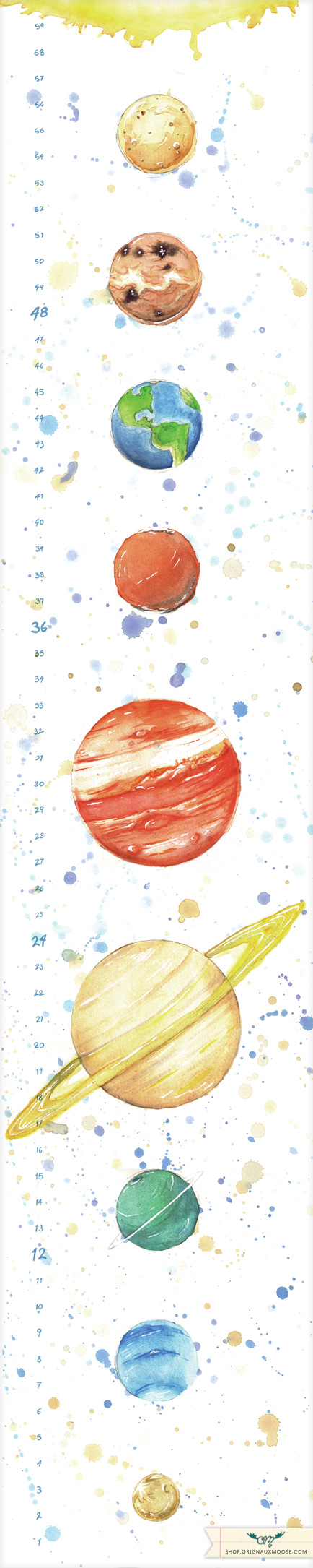 434x2170 Watercolor Planets Interesting Tattoos Collection