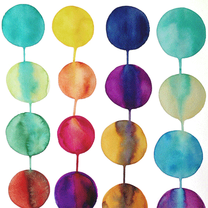 425x425 Watercolor Planets (Acid Edition)