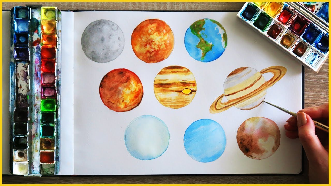 1280x720 How To Paint Planets With Watercolor Art Journal Thursday Ep. 15