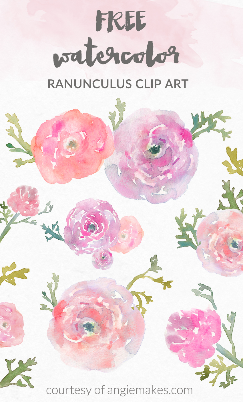 850x1404 A Collection Of Free Watercolor Floral Elements