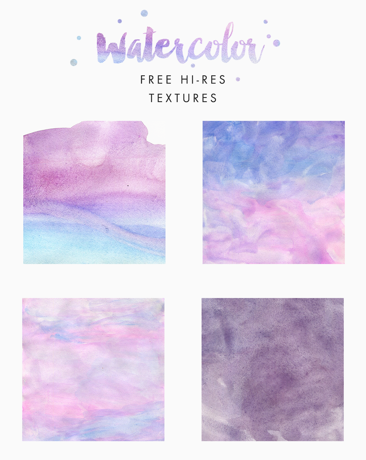 1274x1600 Freebie Free Watercolor Texture Kit Hand Painted Watercolor