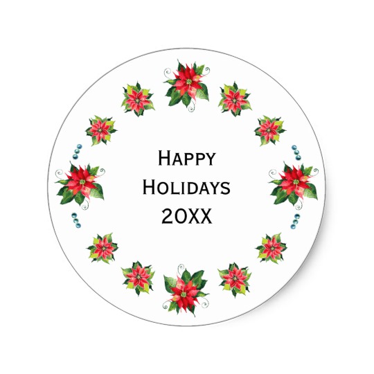 540x540 Watercolor Poinsettia