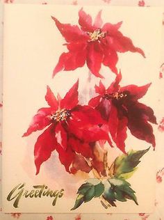 236x316 Watercolor Poinsettia
